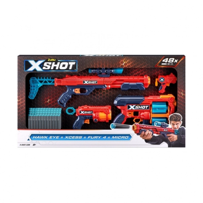 Excel Combo Jastreb + Xcess + Fury 4 + set Mikro izstreljevalnik