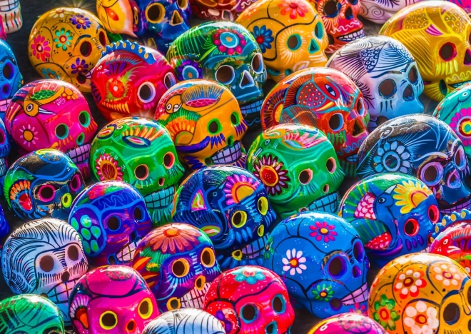 Enjoy puzzle Pisane lobanje 1000 koščkov
