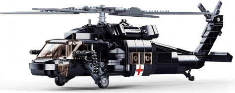 Realistični reševalni UH‑60 z delujočimi rotorji