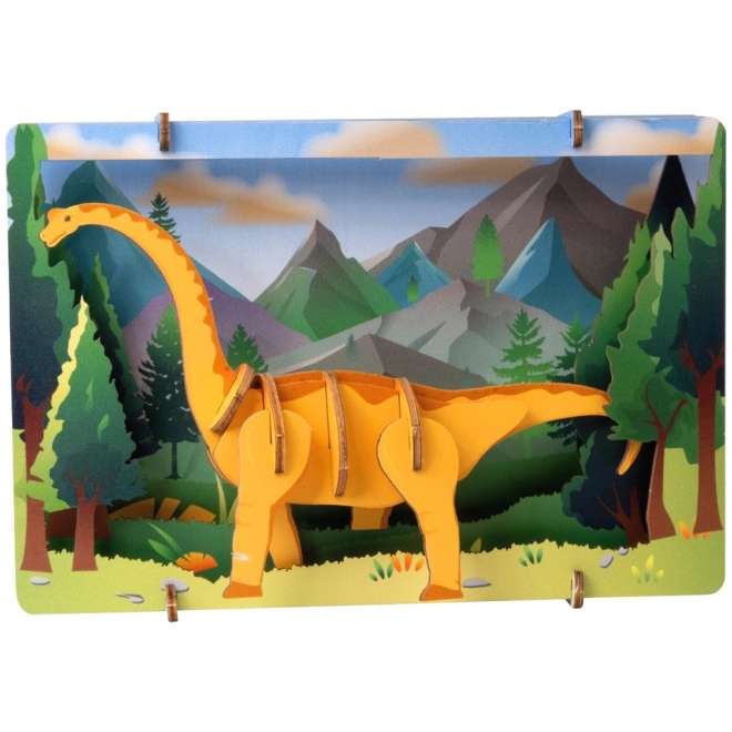 EscapeWelt 3D lesena sestavljanka Brontosaurus
