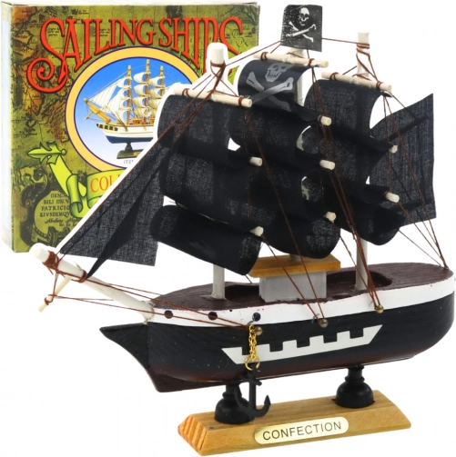 Dekorativni piratski model ladje 16x15 cm