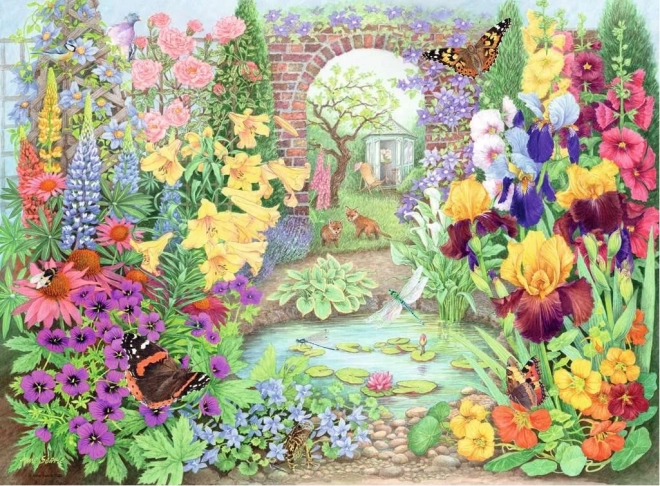 RAVENSBURGER Puzzle Čudoviti vrtovi 4x500 kosov