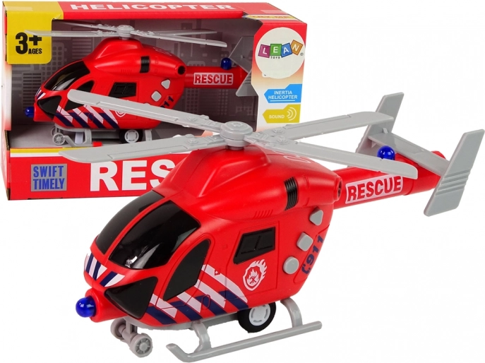 Reševalni helikopter z zvokom in lučmi