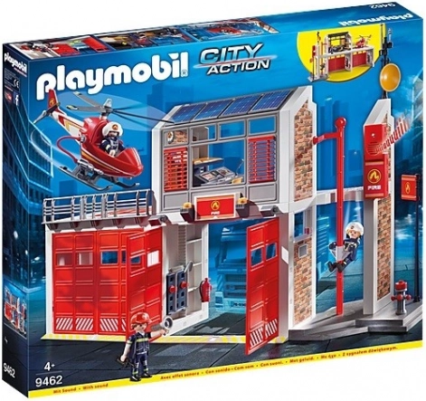 Playmobil City Action velika gasilska postaja s helikopterjem