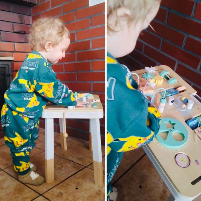 Lesena Montessori miza za otroke Lulilo