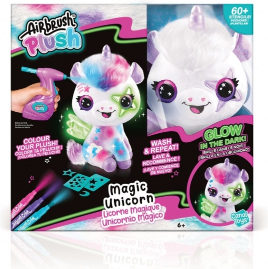 Airbrush studio – Čarobni samorog, ki sveti v temi
