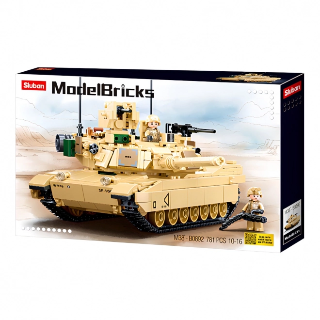 Sluban Gradnik Modelov M38-B0892 Bojni Tank M1A2 Abrams