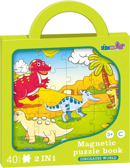 Magnetne sestavljanke dinozavri 2v1 – 40 koščkov