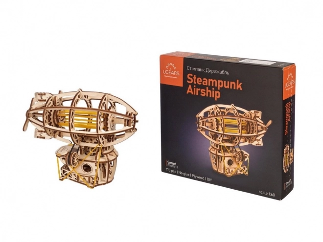 Ugears Lesena 3D mehanska sestavljanka STEAMPUNK ZRAČNA LADJA