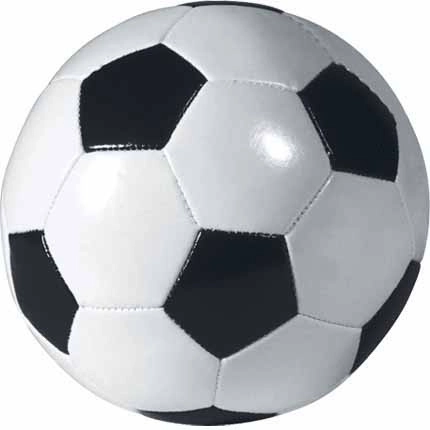 Črno-bela softball žoga 10 cm
