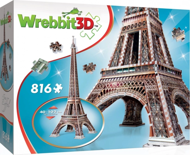 3D puzzle Eifflov stolp 816 kosov WREBBIT