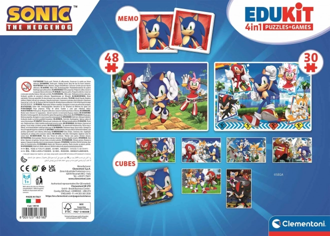 Komplet igralnih setov Edukit Sonic