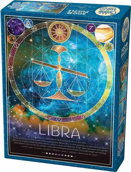 COBBLE HILL Sestavljanka Znamenje zodiaka: Tehtnica 500 kosov