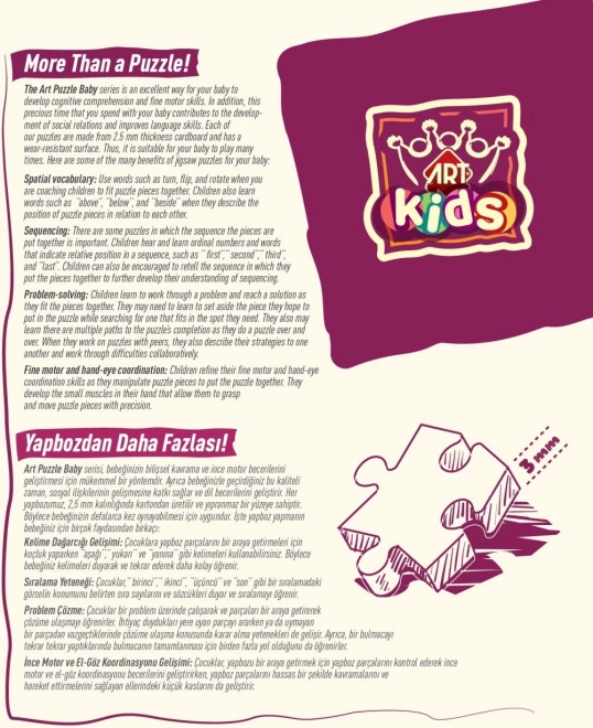 ART PUZZLE Otroška sestavljanka Prometna sredstva (2-5 kosov)