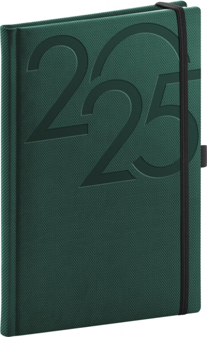 NOTIQUE Tedenski dnevnik Ajax 2025, zelen, 15 x 21 cm