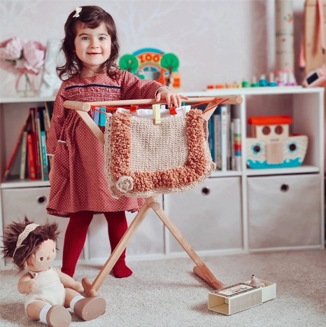 Leseni stojalo za perilo Bigjigs Toys