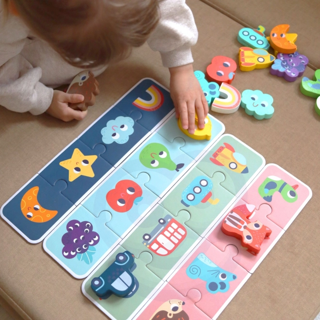 Woopie Green Leseno Pexeso - Dotikalne Puzzle