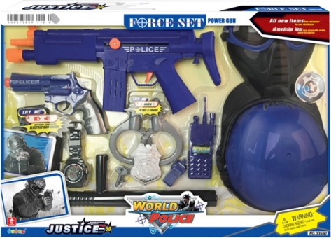 Policijski komplet s čelado MAC TOYS