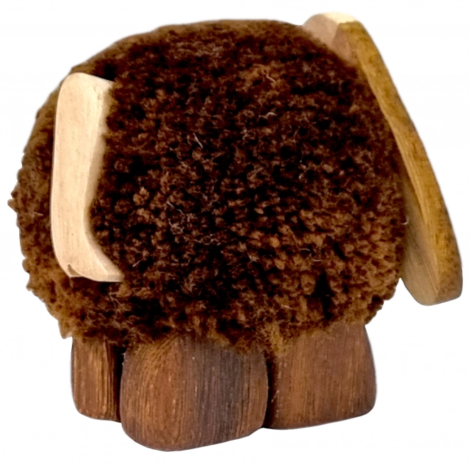 Lesena figurica psa z cofkom XL