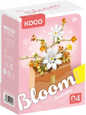 Konstruktorski set KOCO roža v torbici, 232 delov