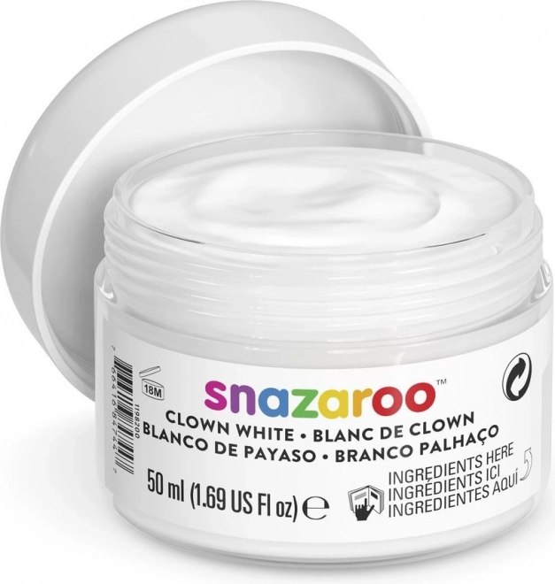 SNAZAROO Barva za obraz Klovnovska bela 50ml