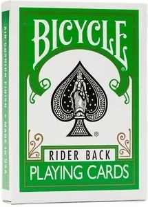 BICYCLE green deck – zelene igralne karte, poker velikost