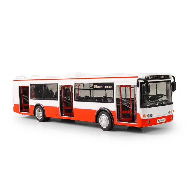 Avtobus, ki napoveduje postaje v češčini 28 cm