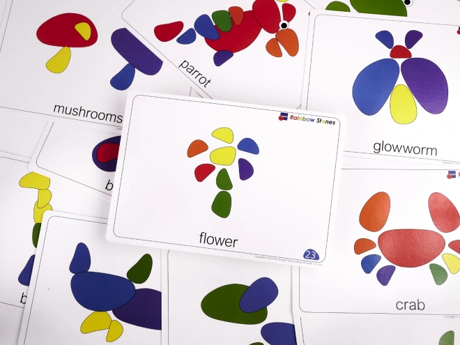 Kreativni pisani kamni Montessori set 65 kos