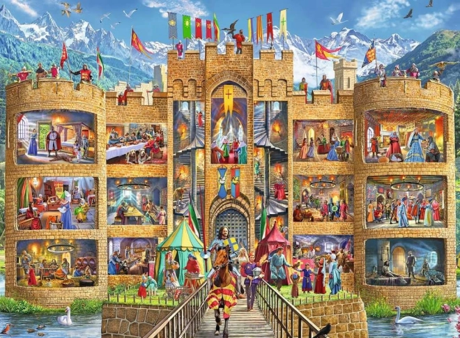 Ravensburger sestavljanka Viteški grad 150 kosov