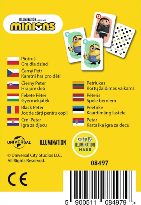 Otroška kartna igra Črni Peter Minioni