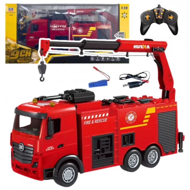 RC gasilsko vozilo s žerjavom 1:18