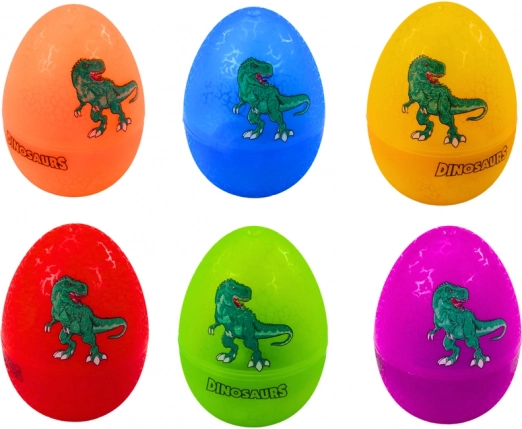6 barvnih jajčk s skritimi dinozavri