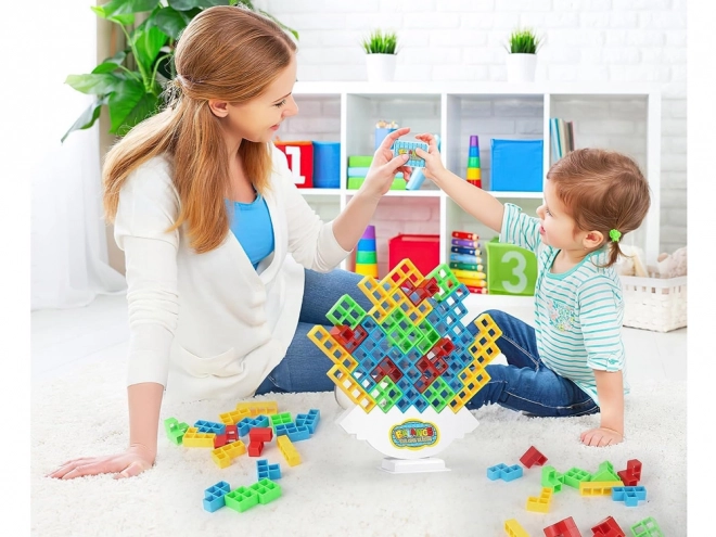 Gradbeni komplet Tetris 3D igra balansirni stolp