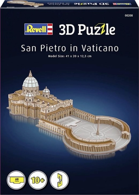 Revell 3D puzzle bazilika sv. Petra, Vatikan 68 delov
