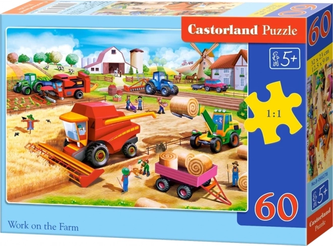 CASTORLAND Sestavljanka Delo na kmetiji 60 kosov