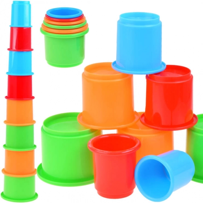 Barviti zložljivi lončki LITTLE TIKES – piramida