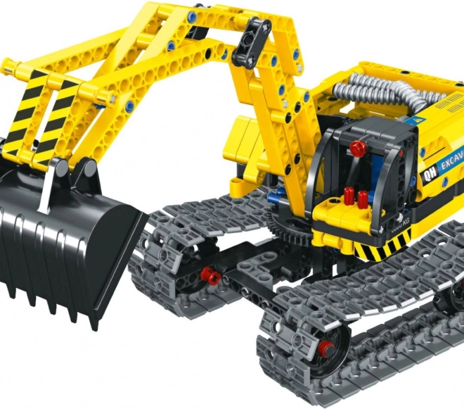 Komplet IamMaster bager/robot 2v1 plast 342 delov v škatli 31x23x6,5cm