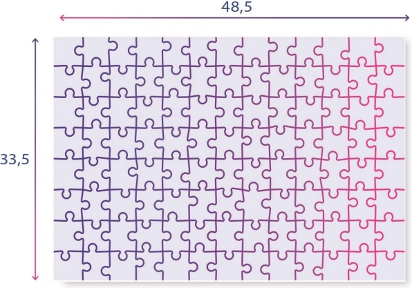 Praktičen format 48,5 × 33,5 cm