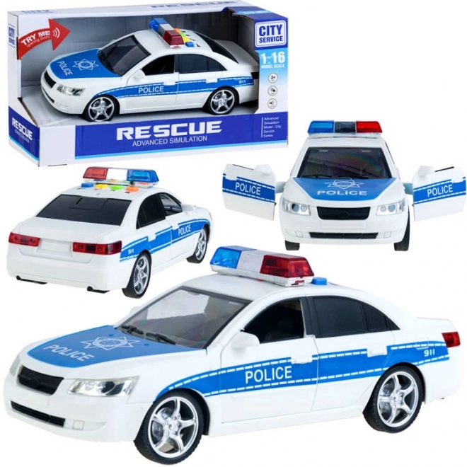 Policijski avto z zvočnimi in svetlobnimi učinki