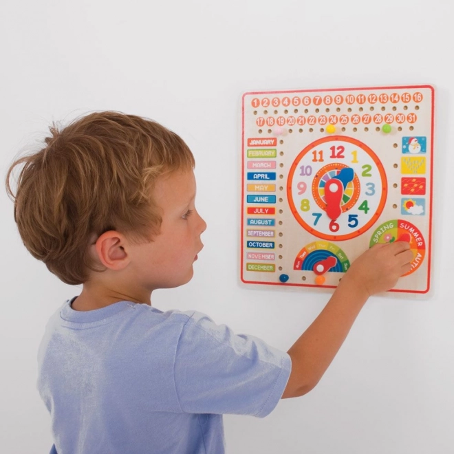 Bigjigs Toys Koledar z uro