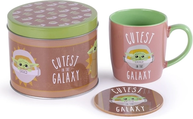 Darilni set Cutest in the Galaxy z motivom Baby Yode