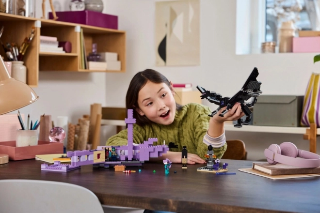 LEGO Minecraft 21264 Zmaj iz Ende in ladja iz Enda