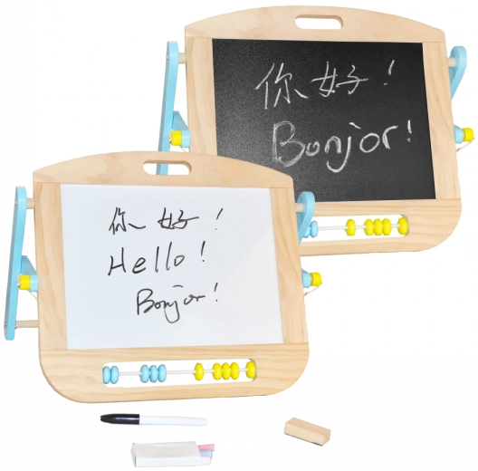 2Kids Toys magnetna obojestranska namizna tabla z abakusom