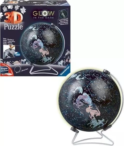 RAVENSBURGER svetleča krogla z ugankami Svetovni globus 190 kosov