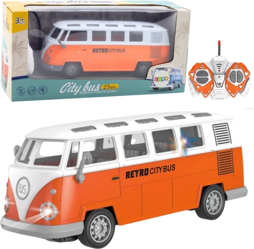 retro mestni avtobus RC z lučmi 1:30