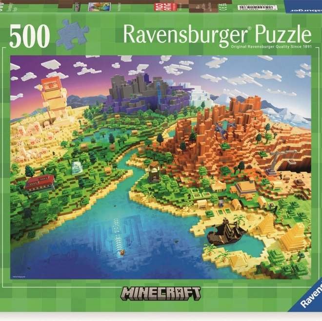 Minecraft Puzzle 500 kosov od Ravensburger