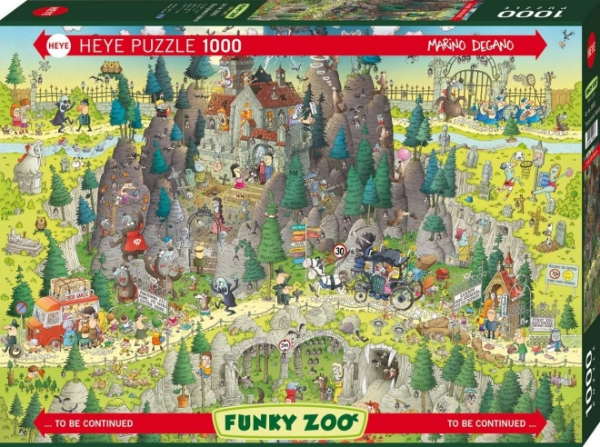 Sestavljanka Heye nora ZOO: Razstava Transilvanija 1000 kosov