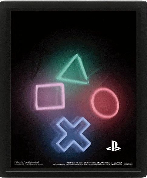 3D slika PLAYSTATION – lentikularni tisk 23 × 28 cm