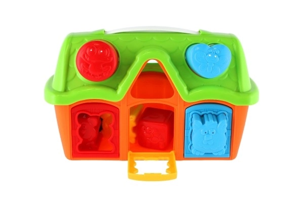 Stodilna zlaganka s oblikami 10 kos plastika 25x17x11cm 12m+