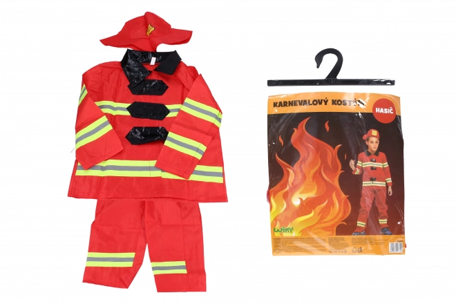 Komplet karneval - gasilec M 110-120 cm